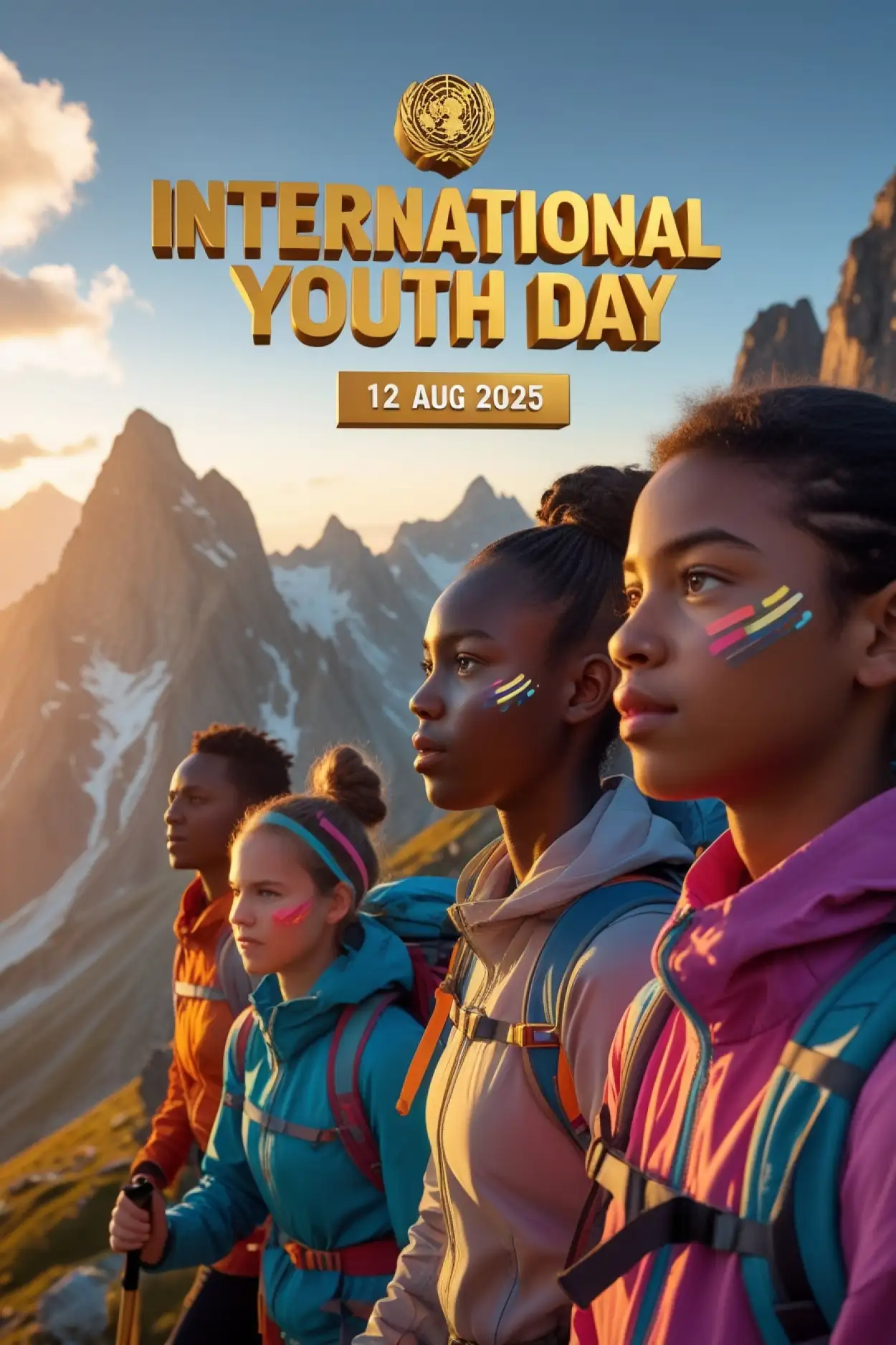Free Download International Youth Day 2025 Icon - High Quality International Youth Day Background