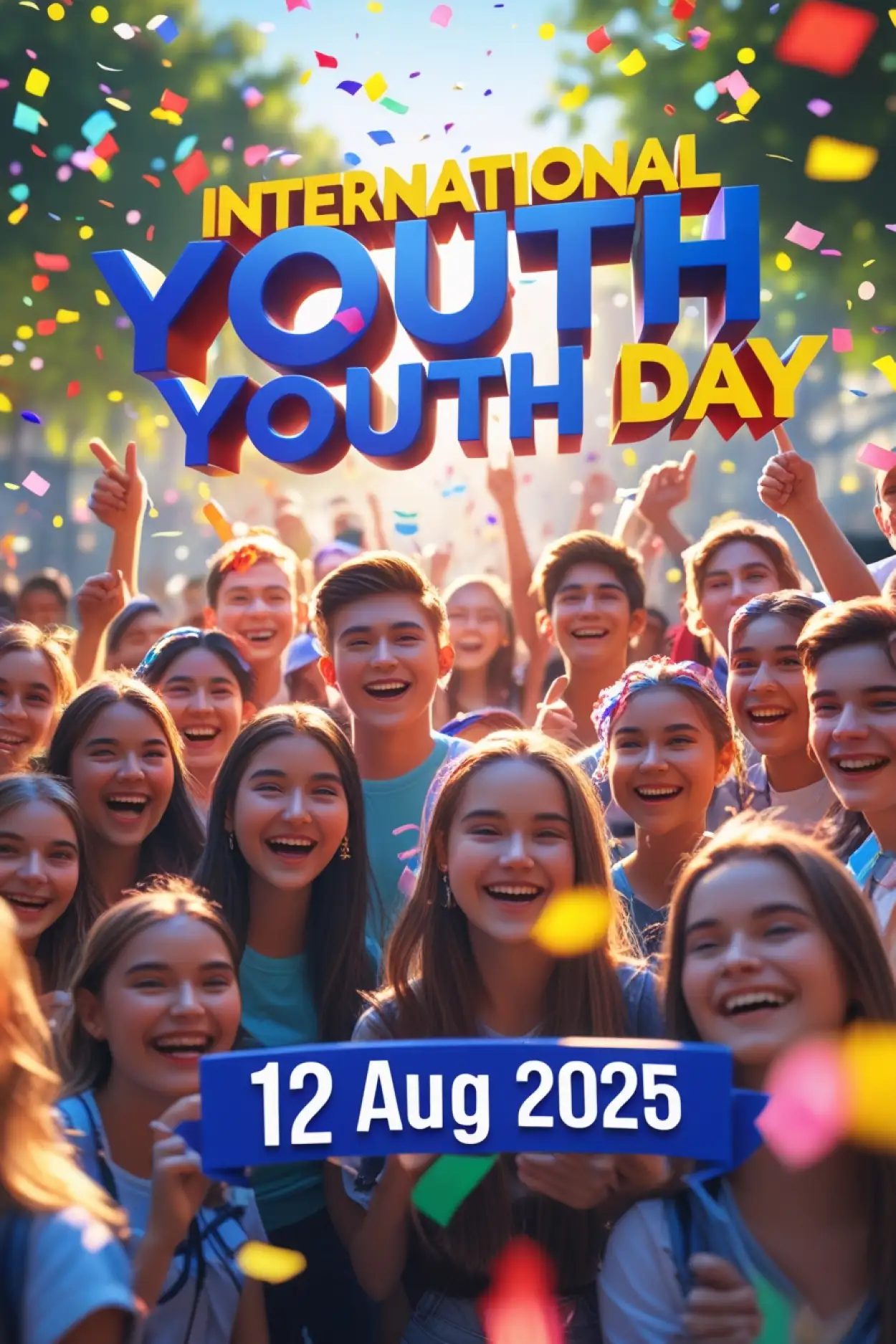 Free Download International Youth Day 2025 Peace Image - High Quality International Youth Day Background