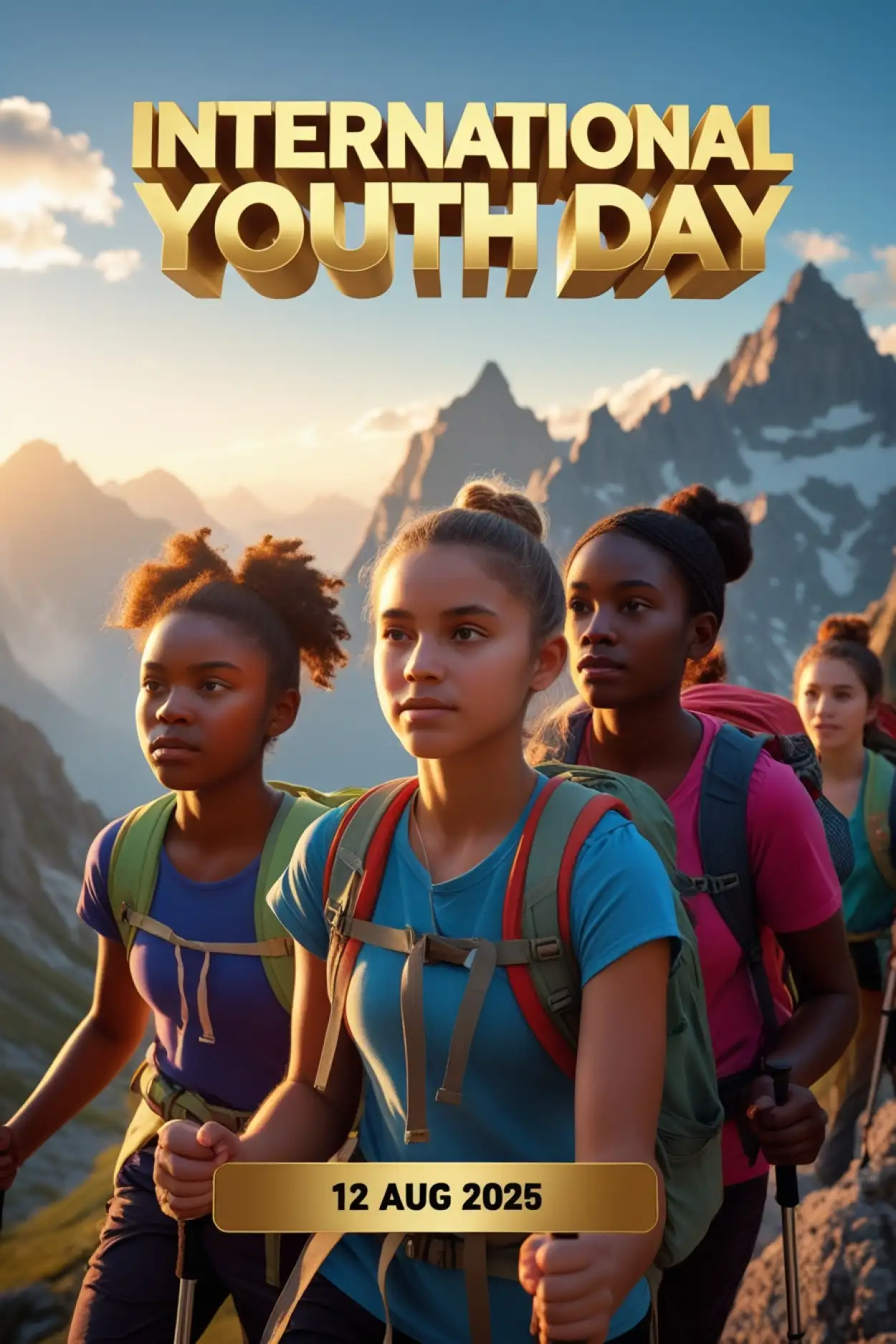 Free Download International Youth Day 2025 Social Media Post - High Quality International Youth Day Background