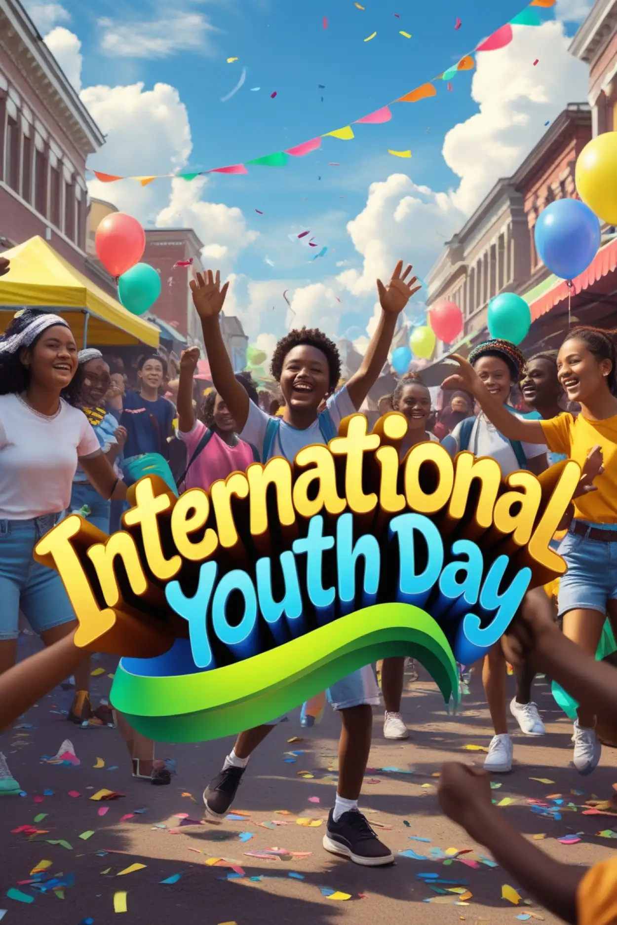 Free Download International Youth Day 2025 Transparent Background - High Quality International Youth Day Background