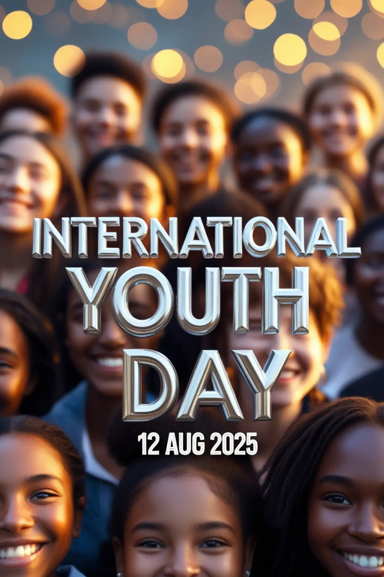 Free Download International Youth Day 2025 Vector Design - High Quality International Youth Day Background