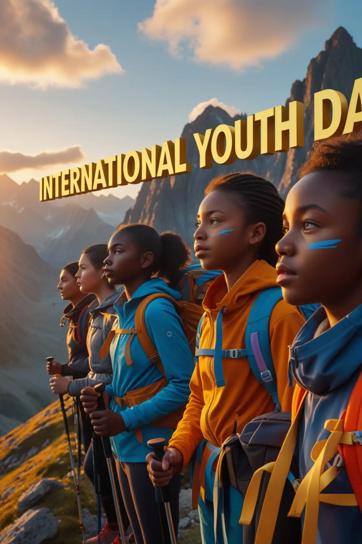 Free Download International Youth Day 2025 Website Banner - High Quality International Youth Day Background