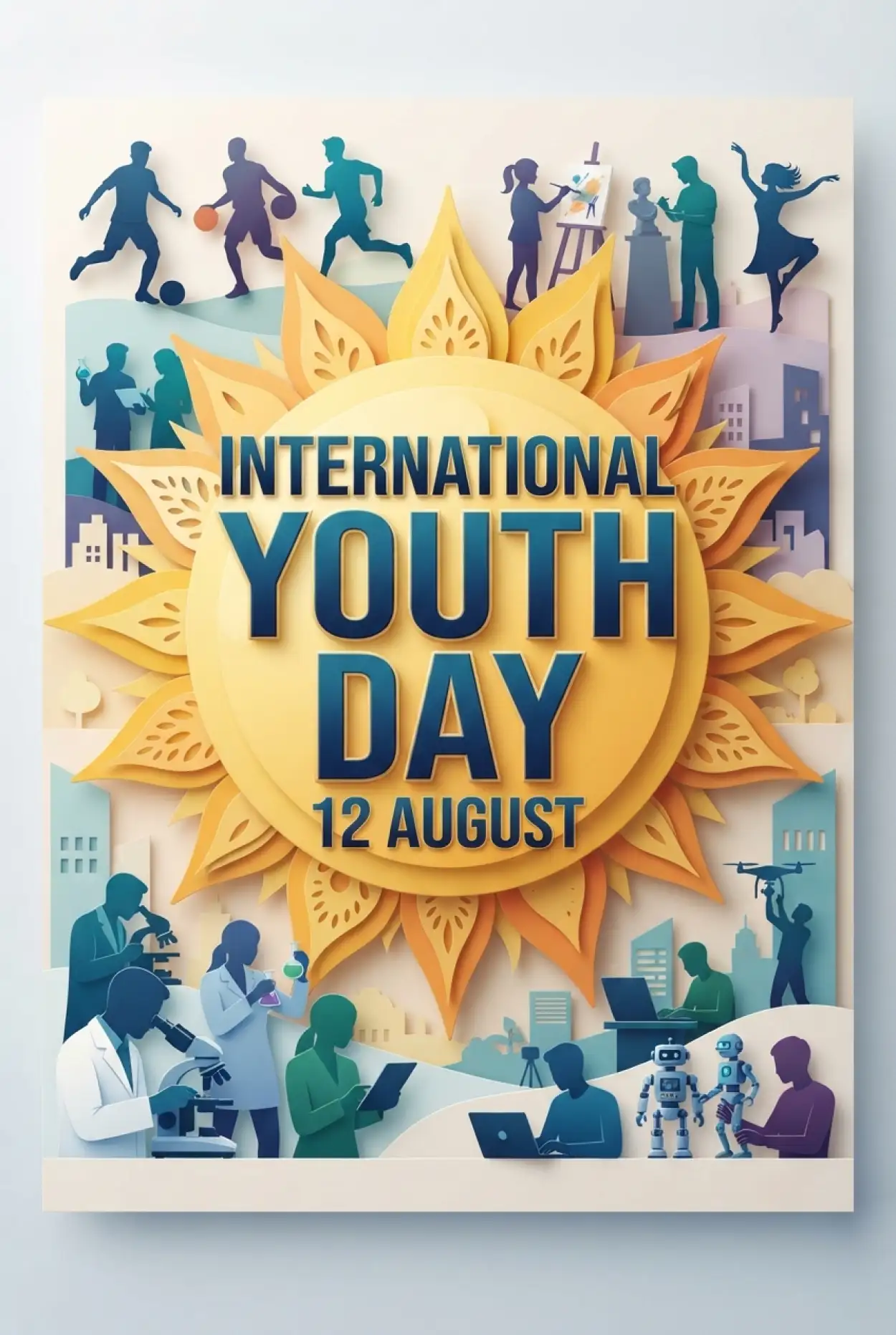 Free Download International Youth Day 2026 Certificate Design - High Quality International Youth Day 2026 Image