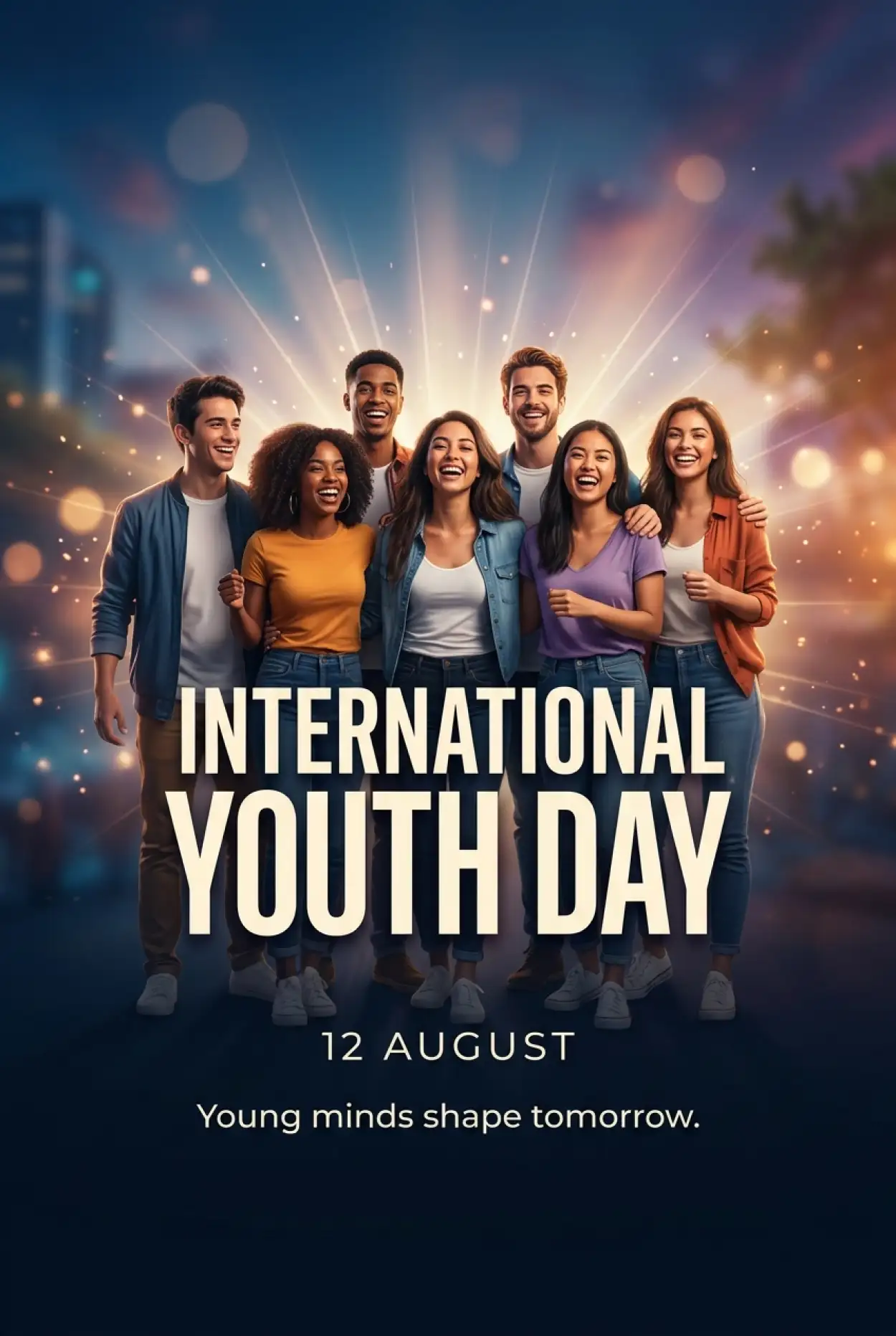 Free Download International Youth Day 2026 Flyer Template - High Quality International Youth Day 2026 Image