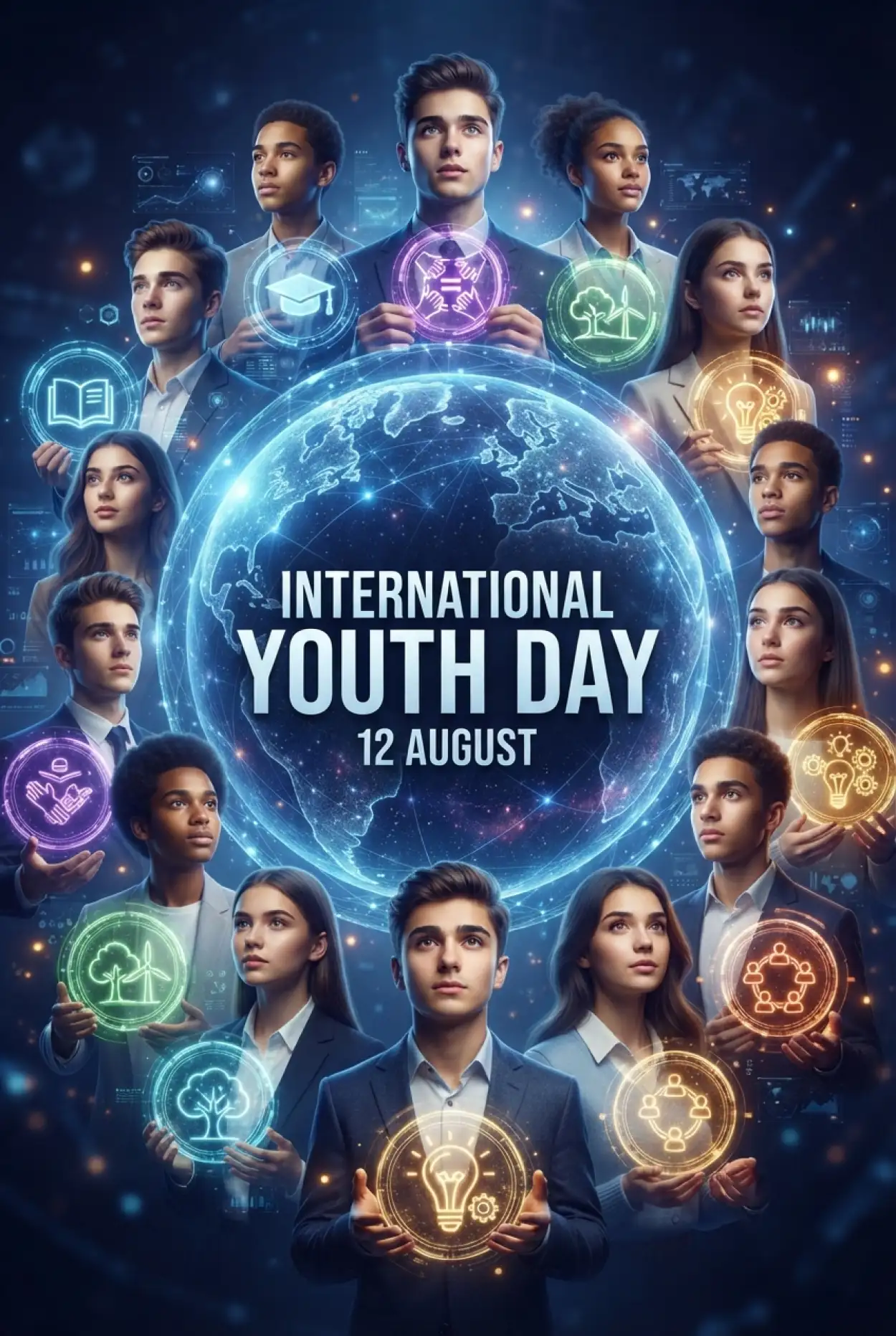 Free Download International Youth Day 2026 Images - High Quality International Youth Day 2026 Image