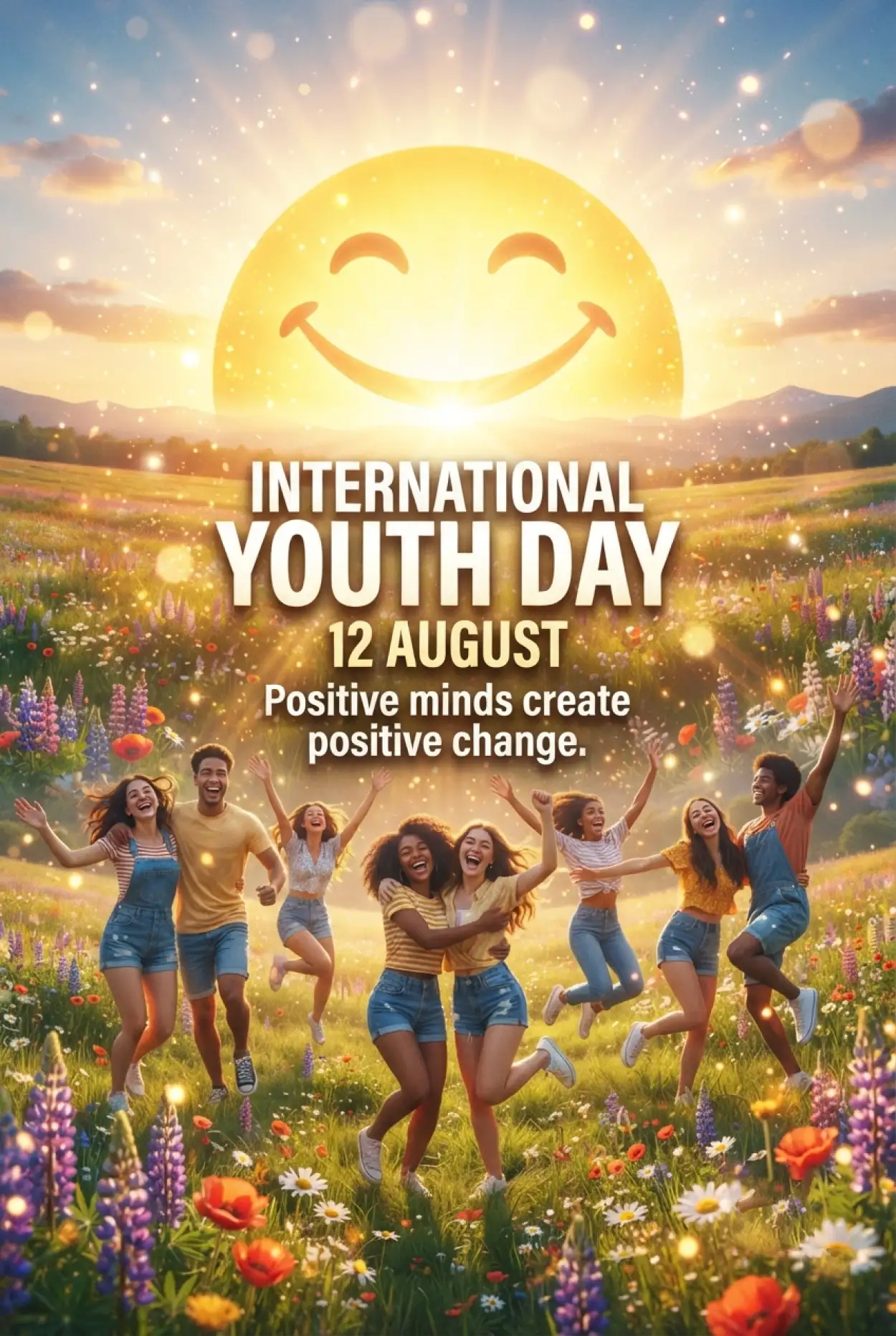 Free Download International Youth Day 2026 Positive Message - High Quality International Youth Day 2026 Image