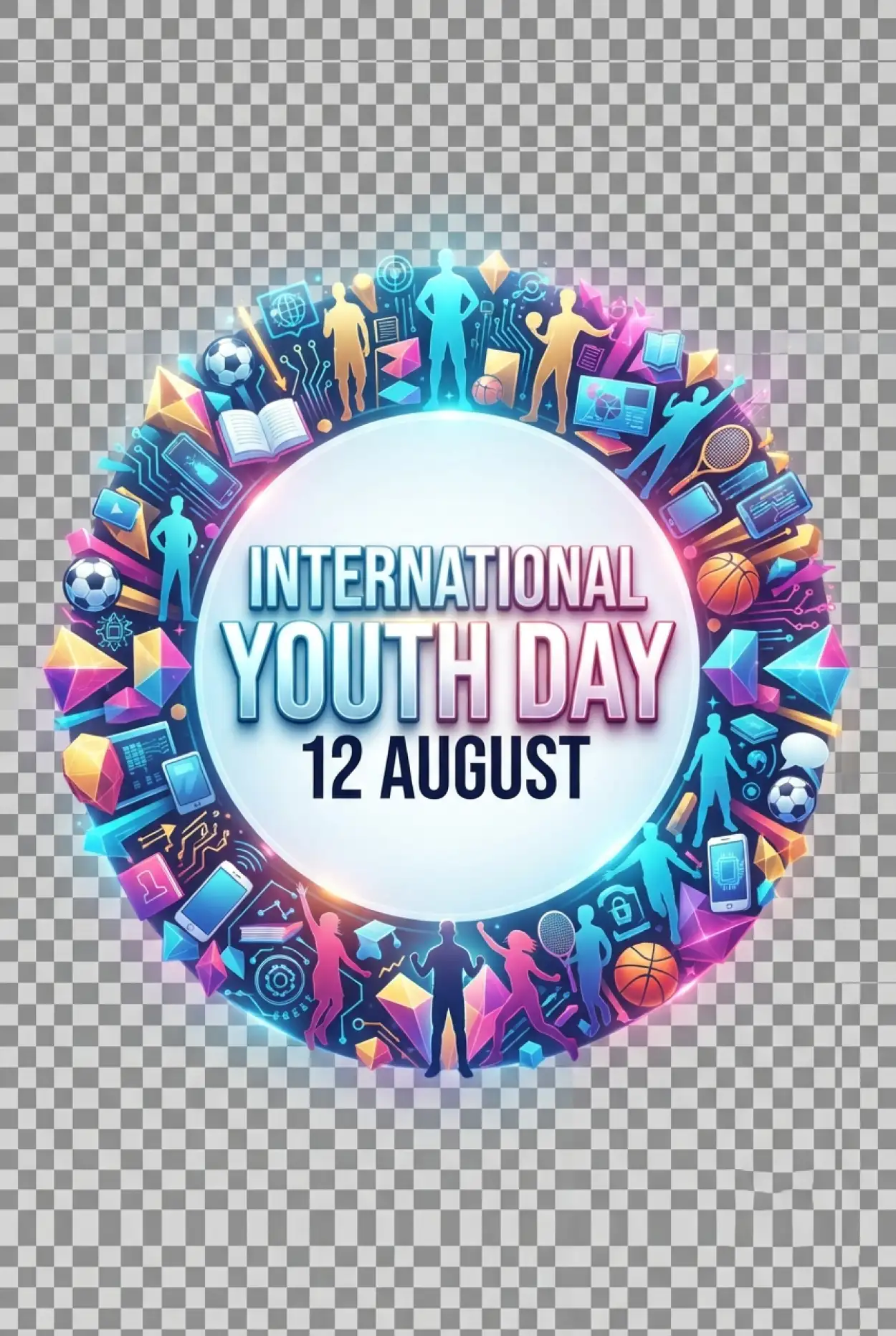 Free Download International Youth Day 2026 Social Media Template - High Quality International Youth Day 2026 Image
