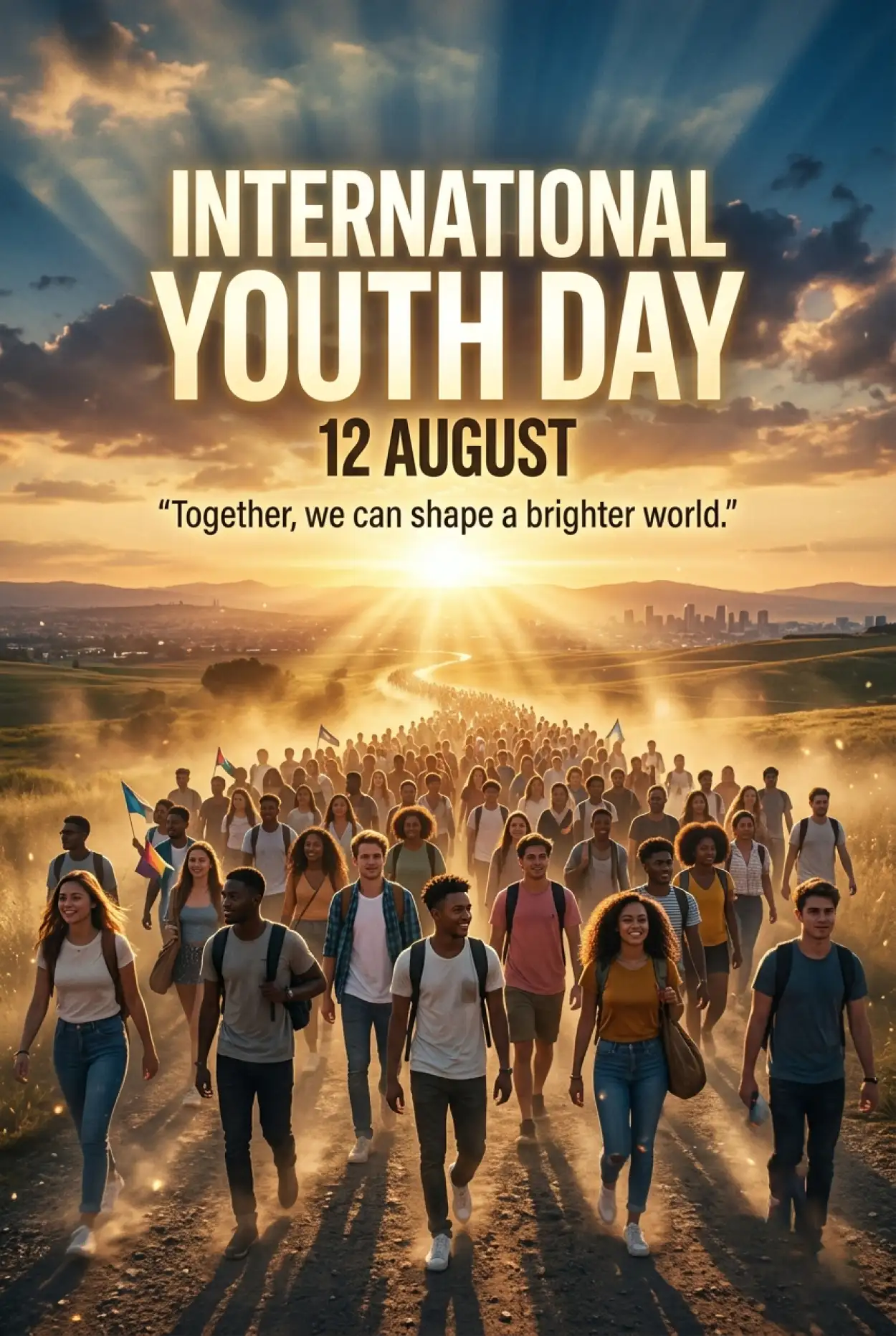 Free Download International Youth Day 2026 Youth Group Poster - High Quality International Youth Day 2026 Image