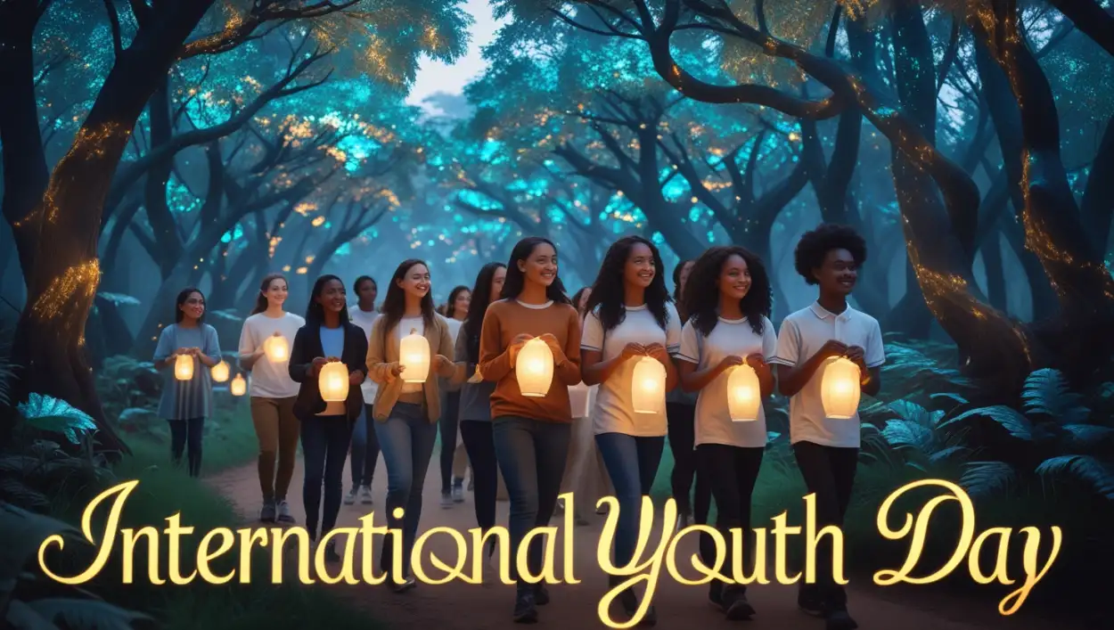 Free Download International Youth Day Drawing Ideas For Competition - High Quality International Youth Day Background