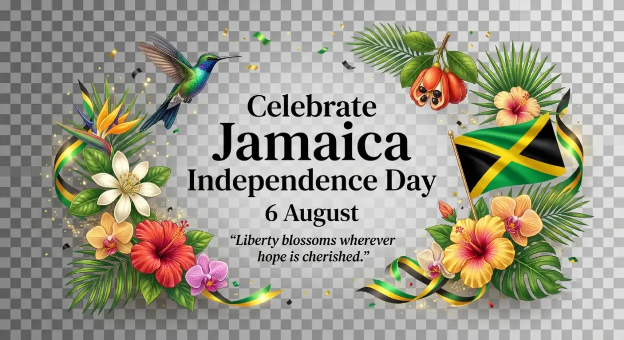 Free Download Jamaica Independence Day 2026 Festive Clipart - High Quality Jamaica Independence Day 2026 Image