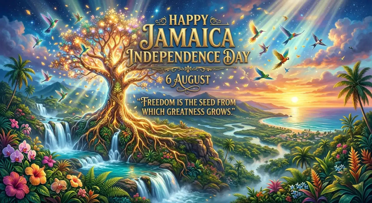 Free Download Jamaica Independence Day 2026 Festive Illustration - High Quality Jamaica Independence Day 2026 Image