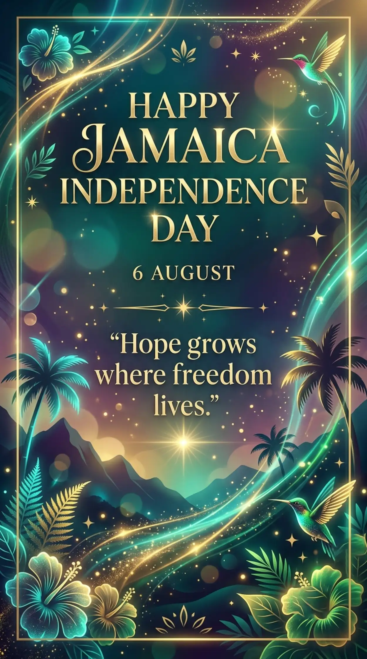 Free Download Jamaica Independence Day 2026 Flag Background - High Quality Jamaica Independence Day 2026 Background Image