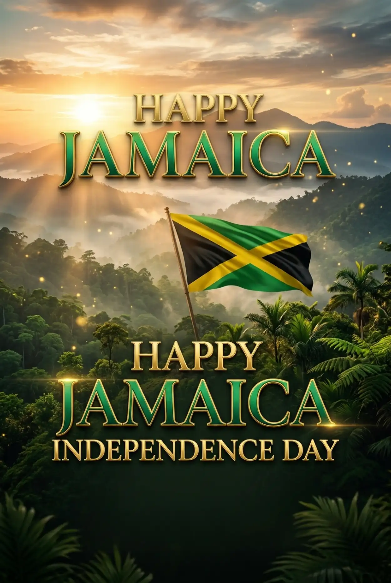 Free Download Jamaica Independence Day 2026 Patriotic Poster - High Quality Jamaica Independence Day 2026 Image