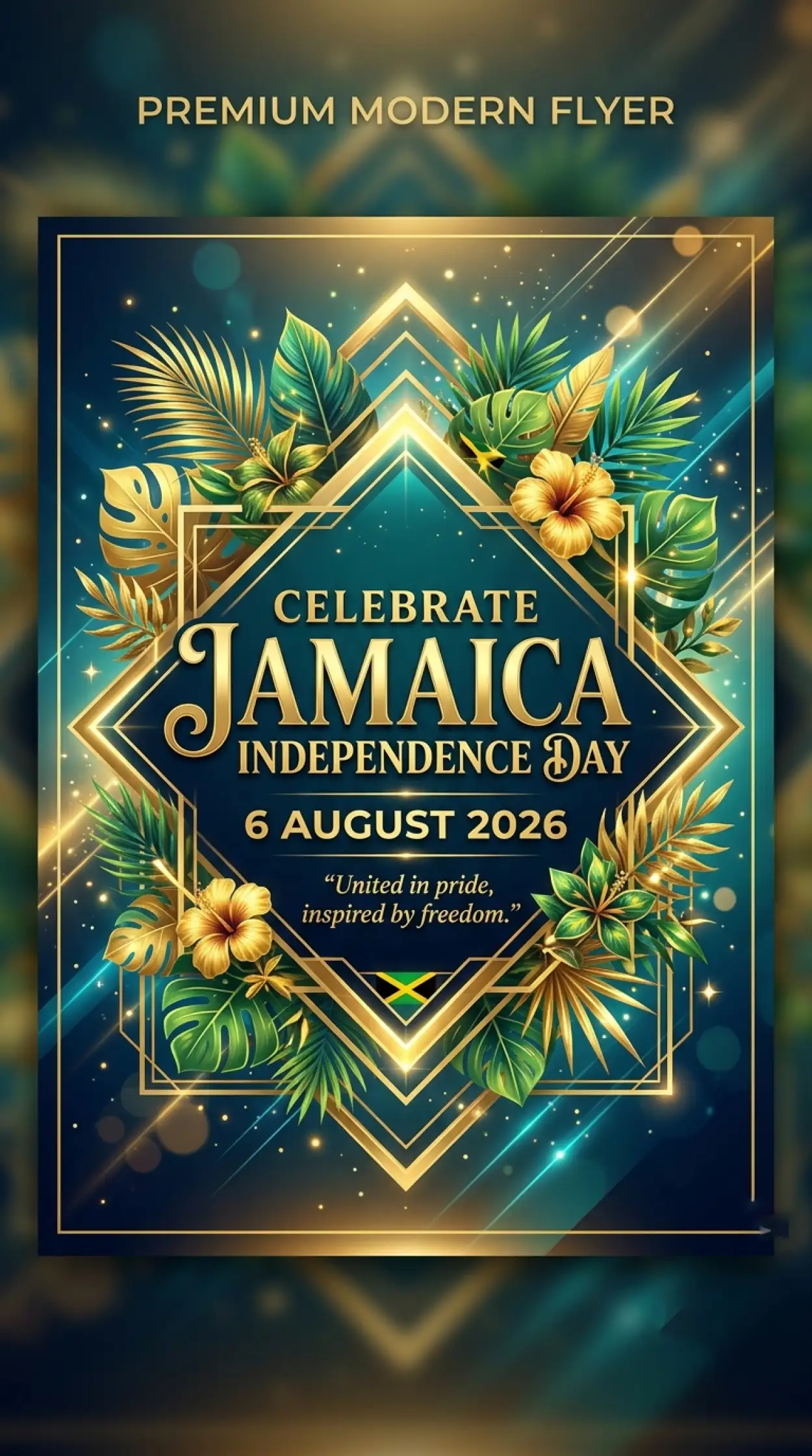Free Download Jamaica Independence Day 2026 Social Media Post - High Quality Jamaica Independence Day 2026 Image