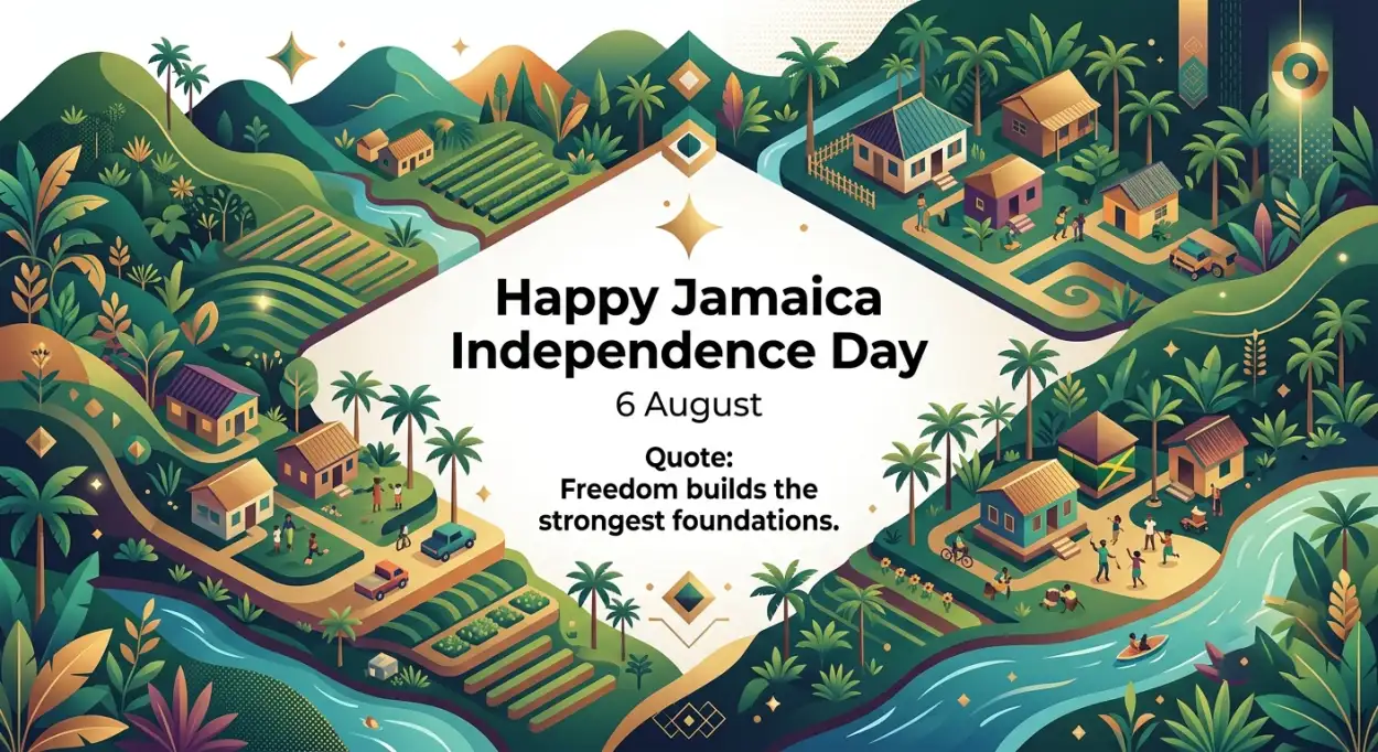 Free Download Jamaica Independence Day 2026 Stock Illustration - High Quality Jamaica Independence Day 2026 Image