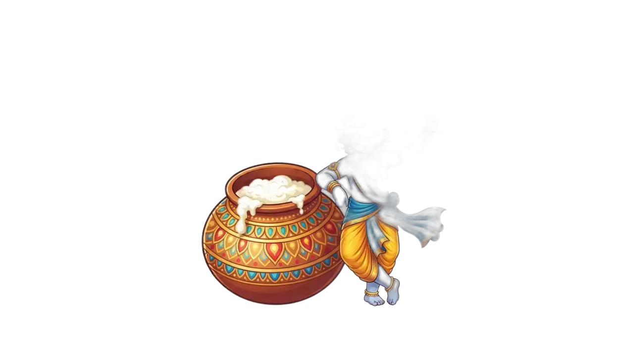 Free Download Janmashtami Decoration Png Transparent Background 2026 - High Quality Krishna Janmashtami Png 2026 Transparent PNG