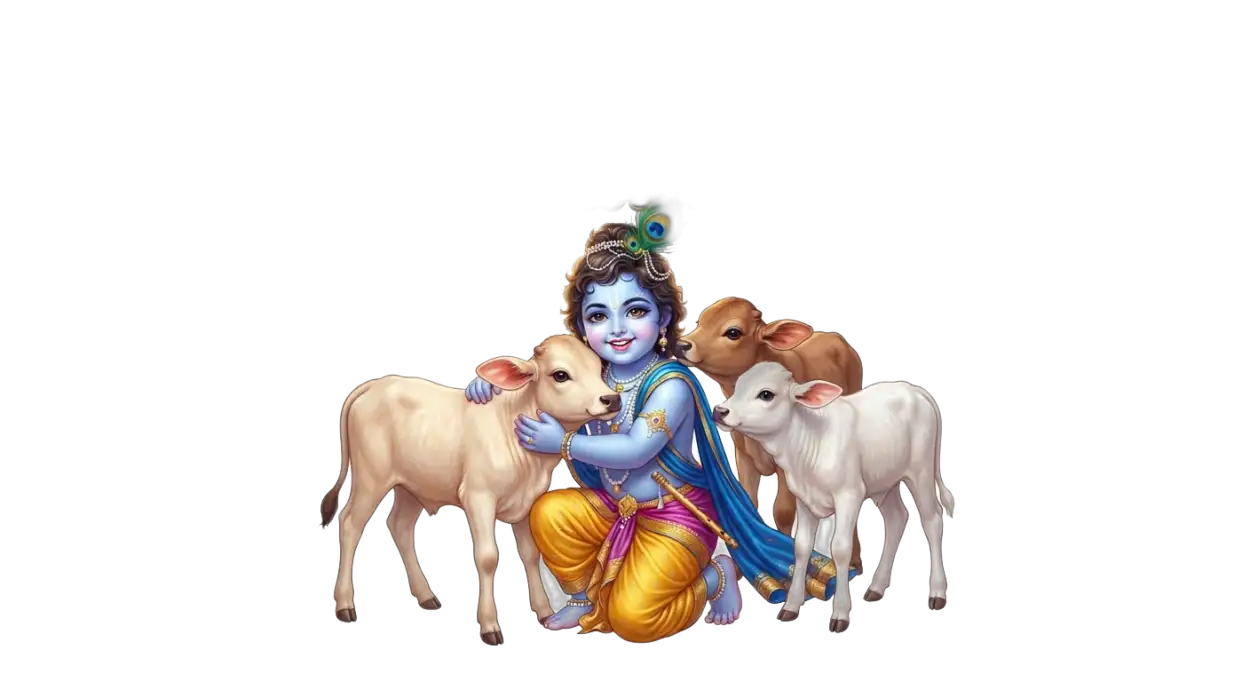 Free Download Janmashtami Hindi Text Png Transparent Background 2026 - High Quality Krishna Janmashtami Png 2026 Transparent PNG