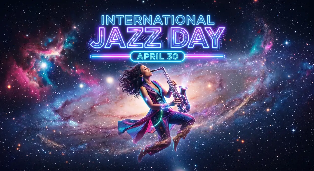 Free Download Jazz Day 2026 Inspirational Quotes - High Quality International Jazz Day 2026 Image