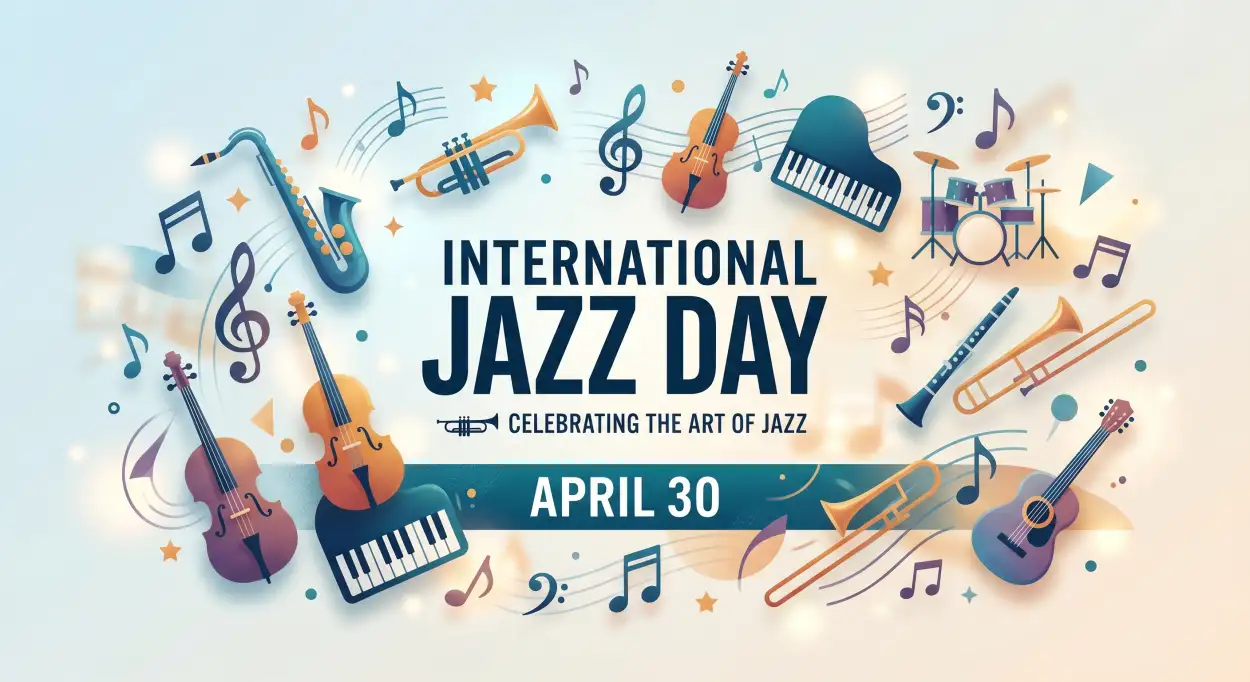 Free Download Jazz Day Celebration Ideas For Schools - High Quality International Jazz Day 2026 Image