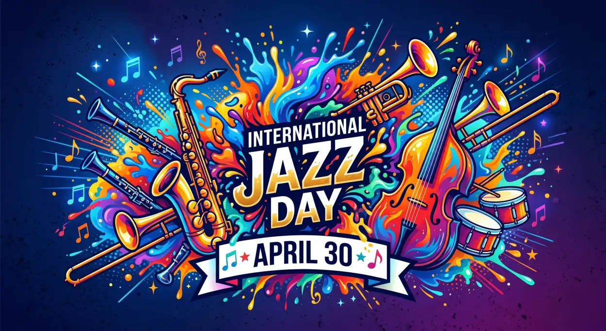 Free Download Jazz Day Celebration In India 2026 - High Quality International Jazz Day 2026 Image