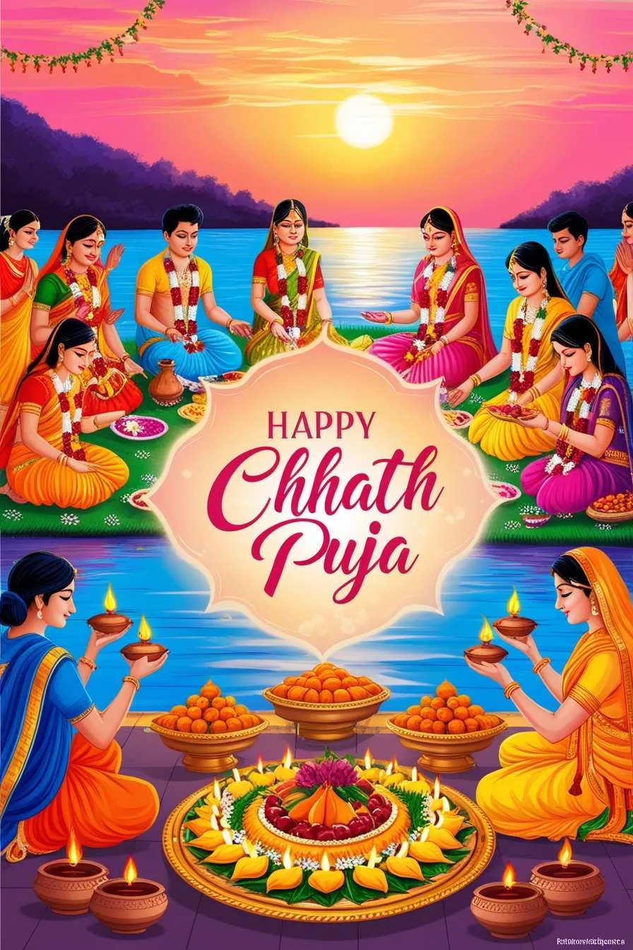 Joyful Happy Chhath Puja Greetings For Download - Royalty Free Happy Chhath Puja Image | Pngmagic Free Download Joyful Happy Chhath Puja Greetings For Download - High Quality Happy Chhath Puja Background