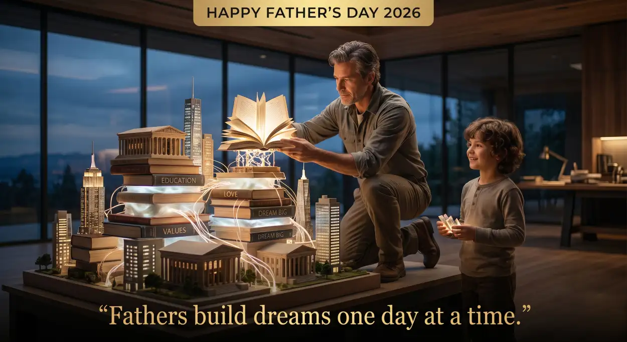 Free Download June 21 Fathers Day 2026 Wishes - High Quality Happy Fathers Day 2026 Image
