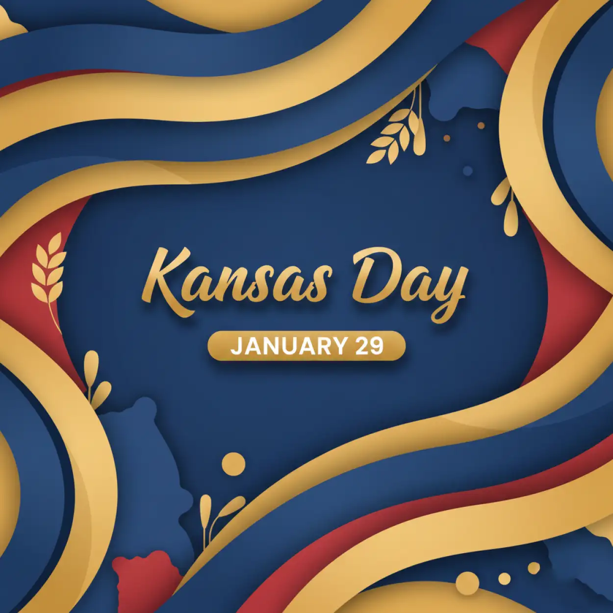 Free Download Kansas Day Banner Design - High Quality Kansas Day Image