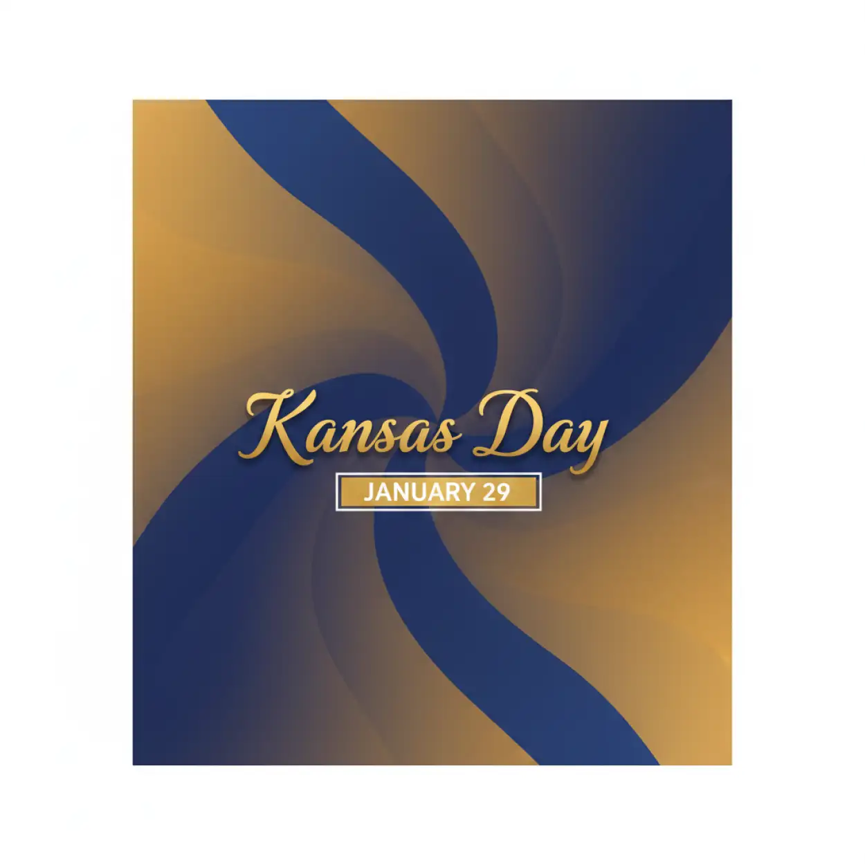 Free Download Kansas Day Emblem Design - High Quality Kansas Day Background