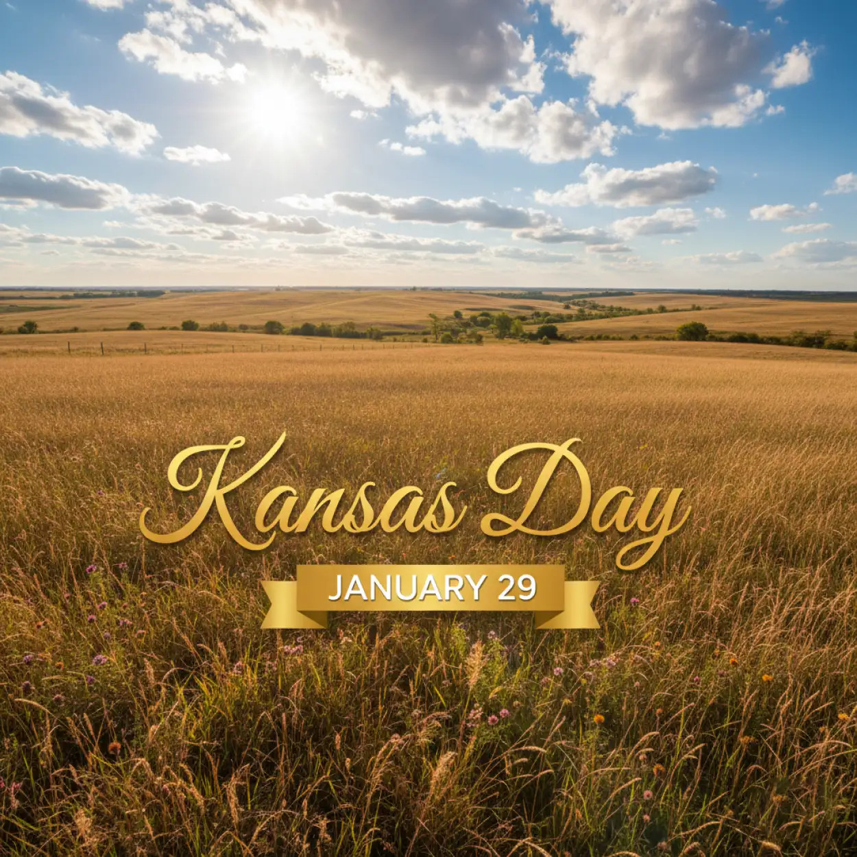 Free Download Kansas Day Promotional Banner - High Quality Kansas Day Image