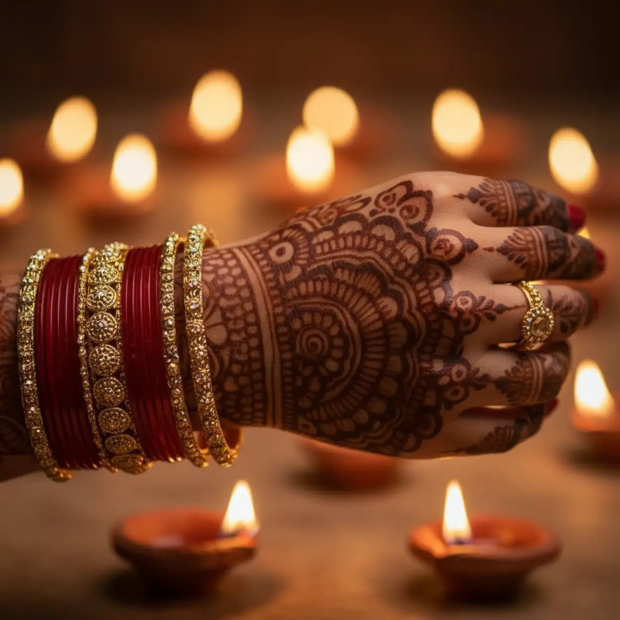 Free Download Karva Chauth Mehndi Design In Arabic Indo Mix - High Quality Karva Chauth Mehndi Design Background