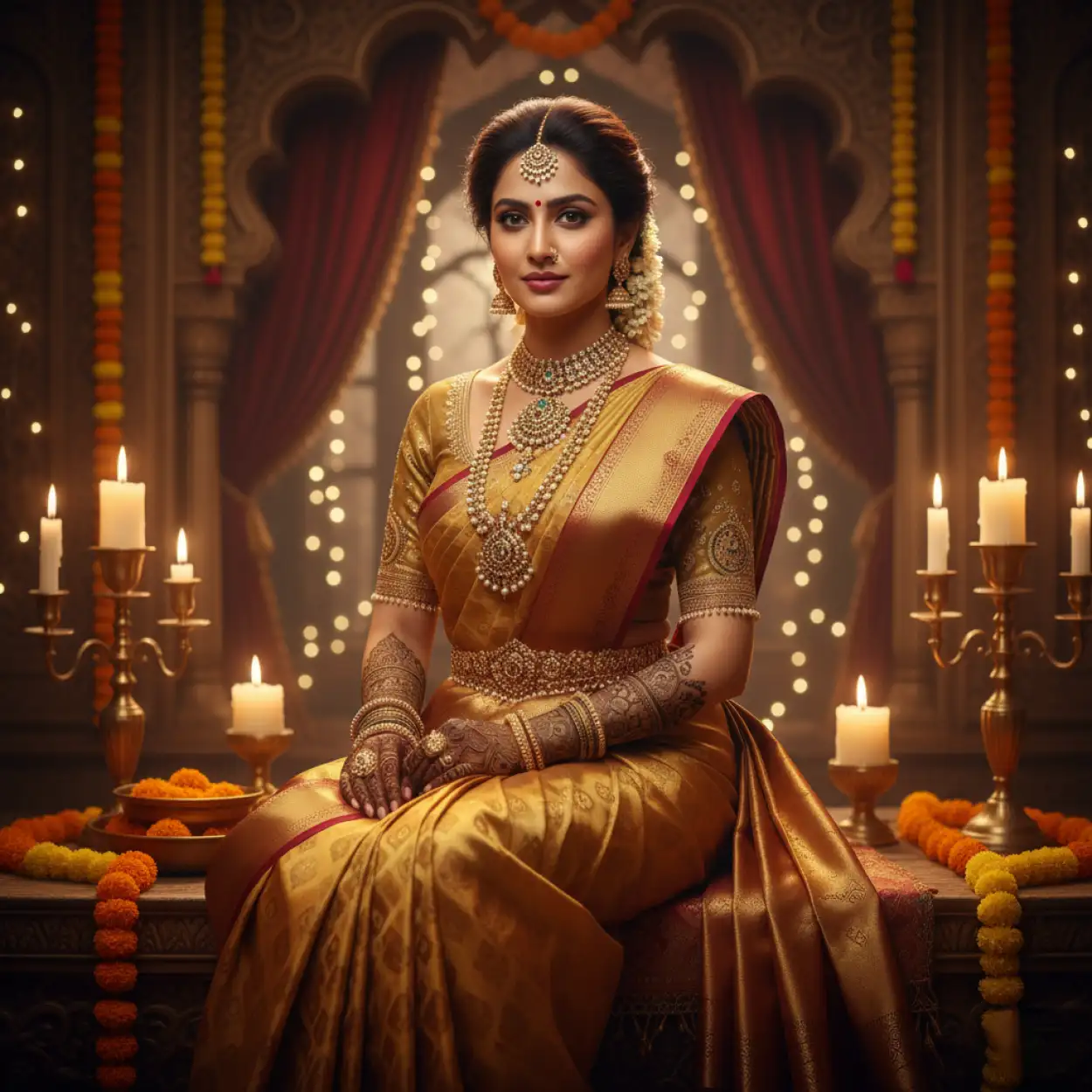 Free Download Karva Chauth Mehndi Design With Bel Leaves - High Quality Karva Chauth Mehndi Design Background