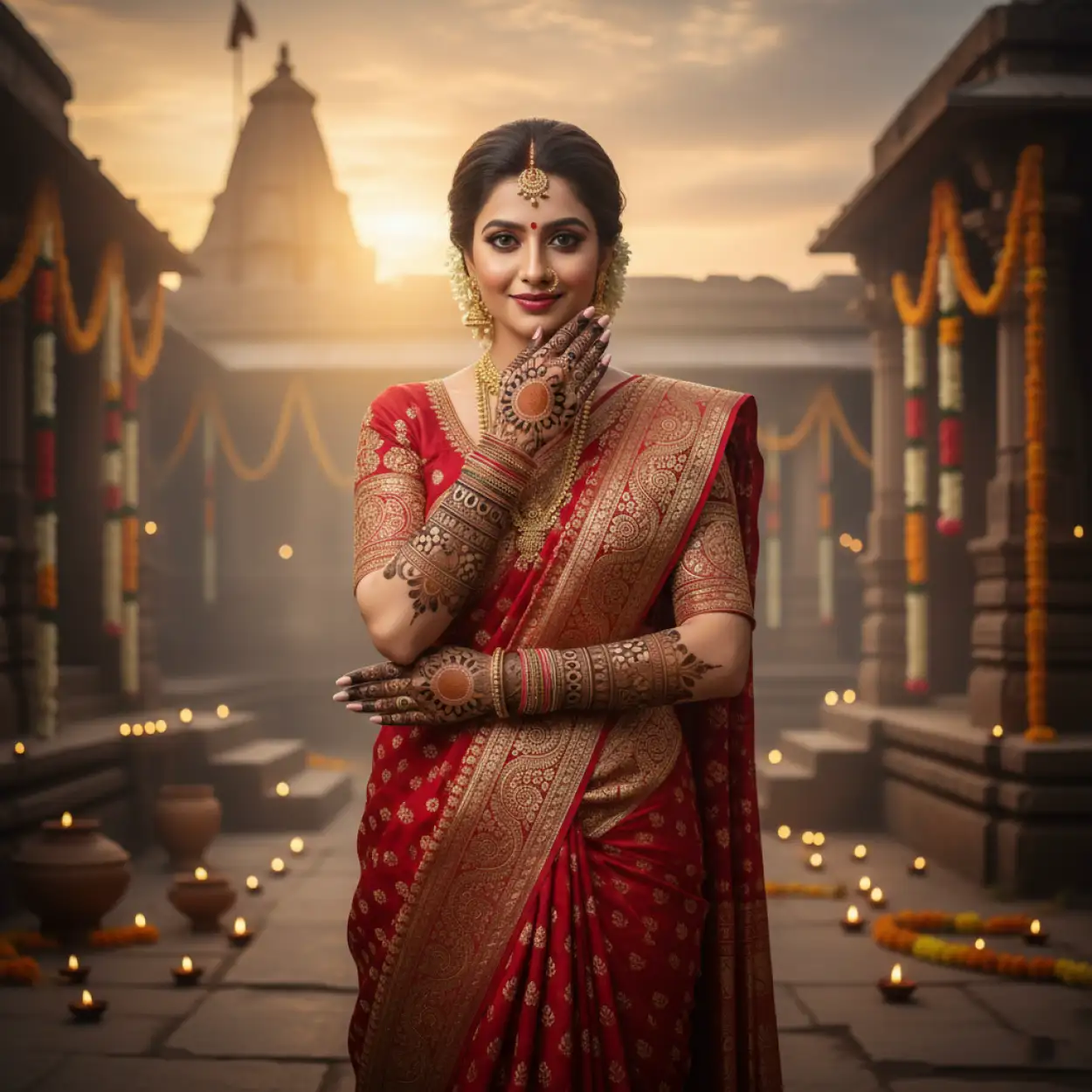 Free Download Karva Chauth Mehndi Design With Motifs And Flowers - High Quality Karva Chauth Mehndi Design Background