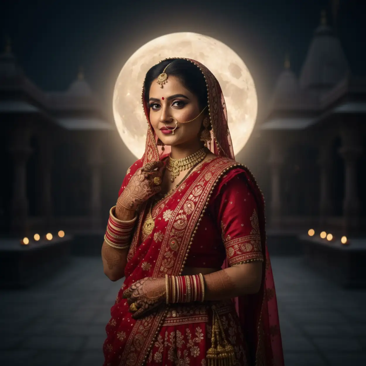 Free Download Karva Chauth Mehndi Design With Stars - High Quality Karva Chauth Mehndi Design Image