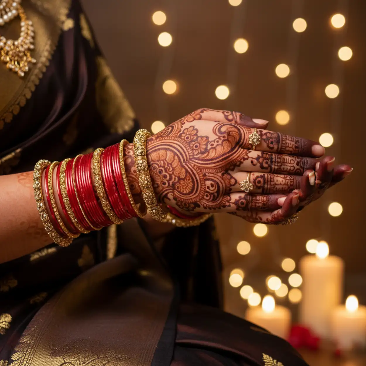 Free Download Karva Chauth Mehndi Design Without Full Coverage - High Quality Karva Chauth Mehndi Design Image