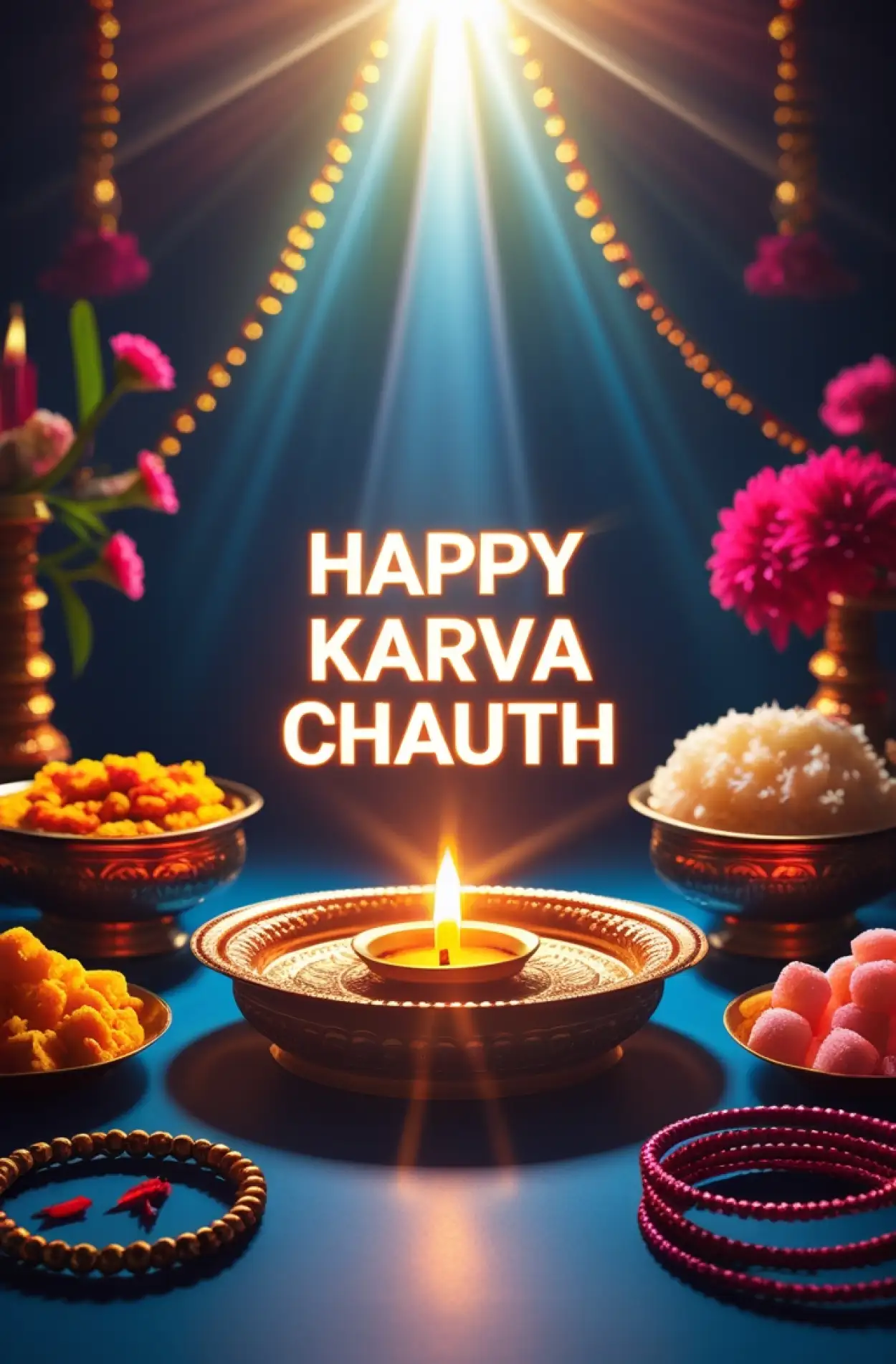 Free Download Karva Chauth Moon Sighting Photo Full Hd - High Quality Happy Karva Chauth Background