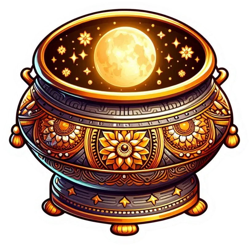 Free Download Karwa Chauth Decorated Sieve Png - High Quality Karwa Chauth PNG Image