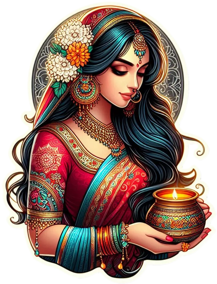 Karwa Chauth Festival Saree Png - Royalty Free Karwa Chauth Image | Pngmagic Free Download Karwa Chauth Festival Saree Png - High Quality Karwa Chauth PNG Image