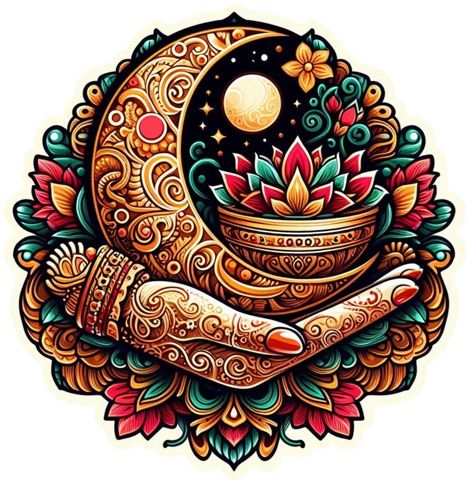 Karwa Chauth Mehendi Art Png Images - Royalty Free Karwa Chauth Image | Pngmagic Free Download Karwa Chauth Mehendi Art Png Images - High Quality Karwa Chauth PNG Image