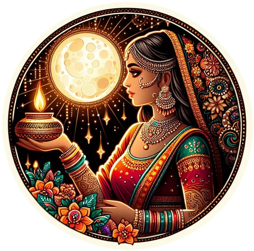 Karwa Chauth Traditional Dress Png - Royalty Free Karwa Chauth Image | Pngmagic Free Download Karwa Chauth Traditional Dress Png - High Quality Karwa Chauth PNG Image