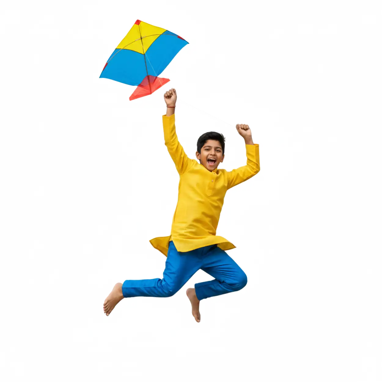 Free Download Kids Patang Flying Png Hd - High Quality Kite Flying Png Transparent PNG