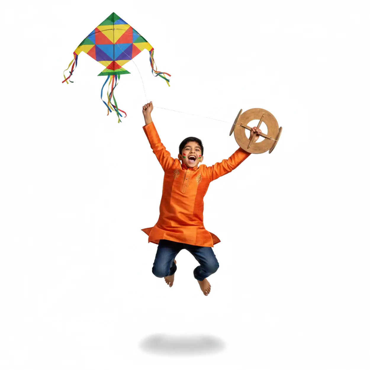 Free Download Kite Flying Action Pose Png - High Quality Kite Flying Png Transparent PNG
