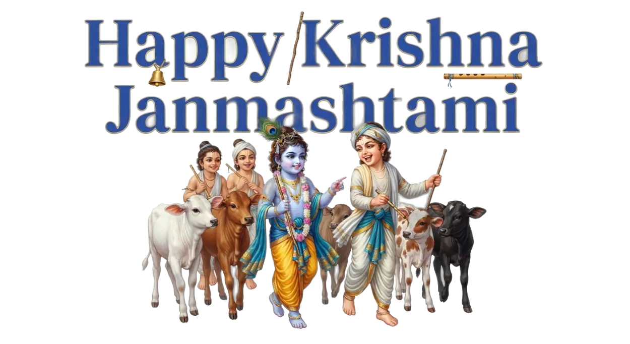 Free Download Krishna Janmashtami 2026 Png Without Background - High Quality Krishna Janmashtami Png 2026 Transparent PNG