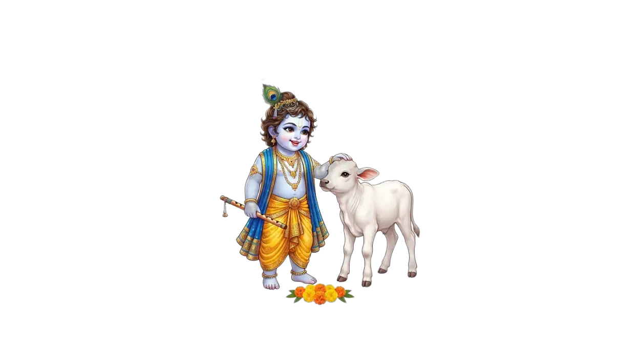 Free Download Krishna Janmashtami Png For Whatsapp Status 2026 - High Quality Krishna Janmashtami Png 2026 Transparent PNG