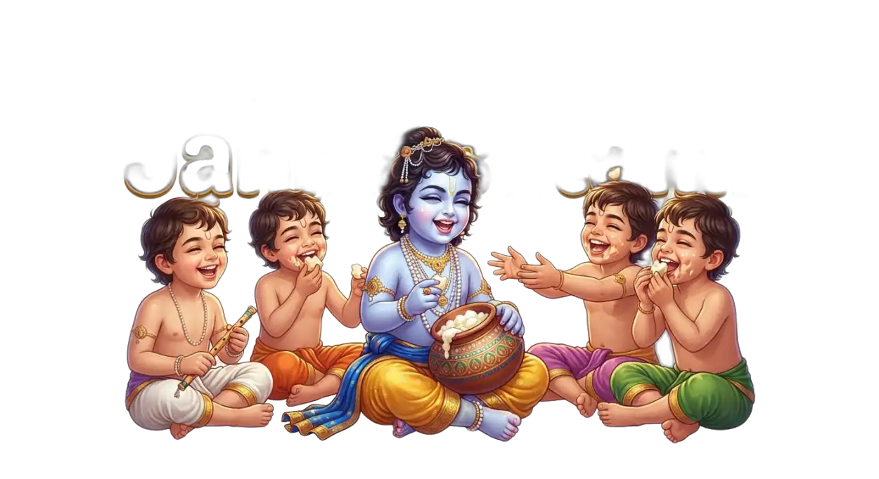Free Download Krishna Janmashtami Png Images Hd 2026 - High Quality Krishna Janmashtami Png 2026 Transparent PNG