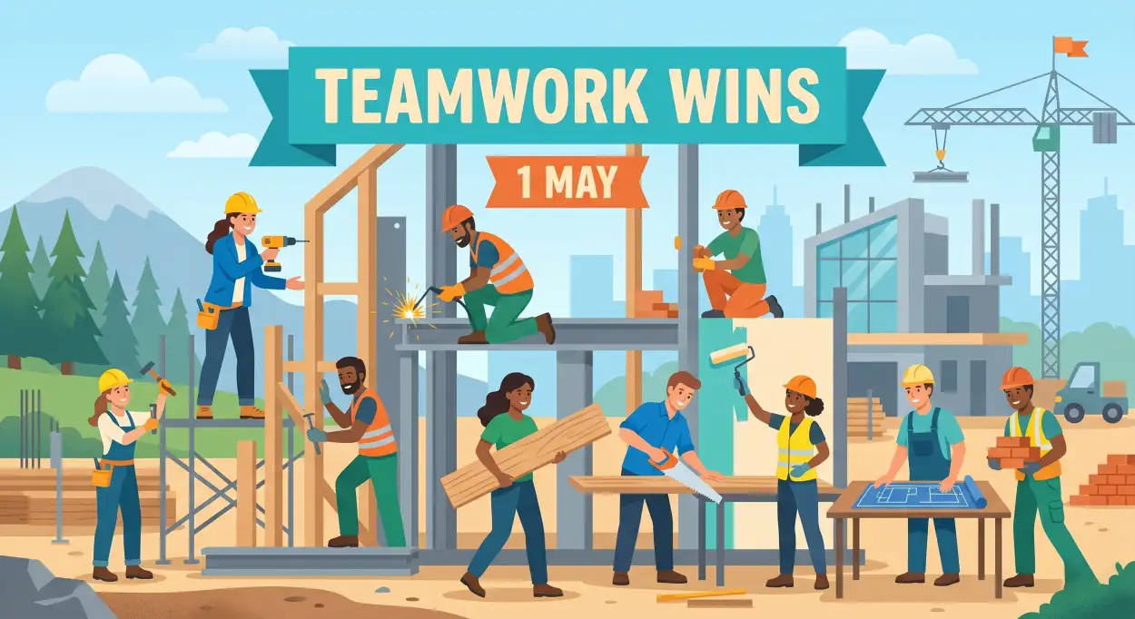 Free Download Labor Day Teamwork Images Hd - High Quality International Labor Day Wishes 2026 Image