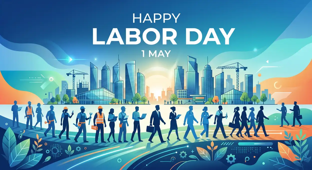 Free Download Labor Day Whatsapp Status Images Download - High Quality International Labor Day Wishes 2026 Image