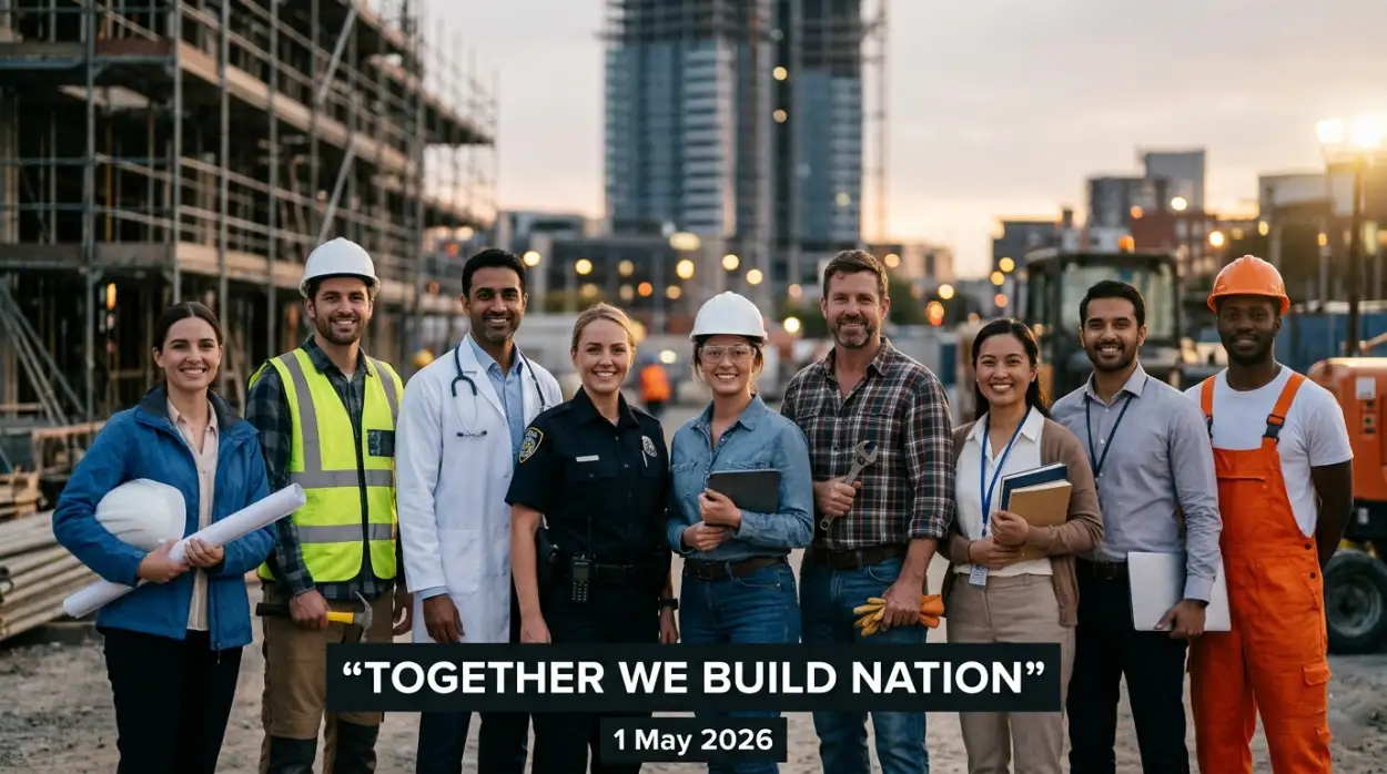 Free Download Labour Day 2026 Social Media Post Design Ideas Png - High Quality International Workers Day 2026 Wishes Transparent PNG