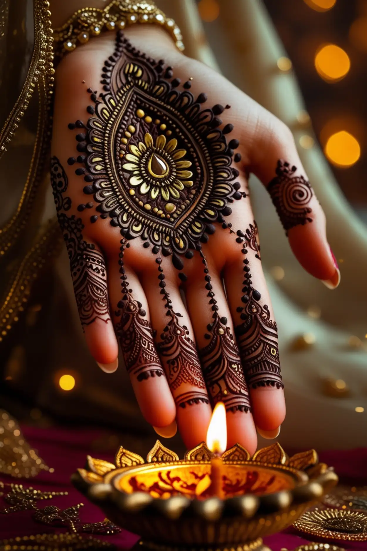 Free Download Latest Arabic Hand Mehndi Design - High Quality Hand Mehndi Design Background
