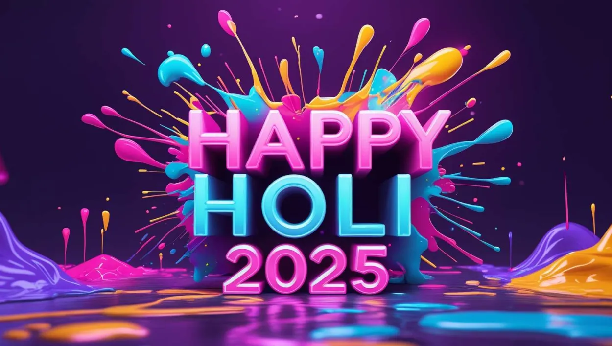 Free Download Latest Happy Holi 2025 Whatsapp Status - High Quality Happy Holi 2025 Background