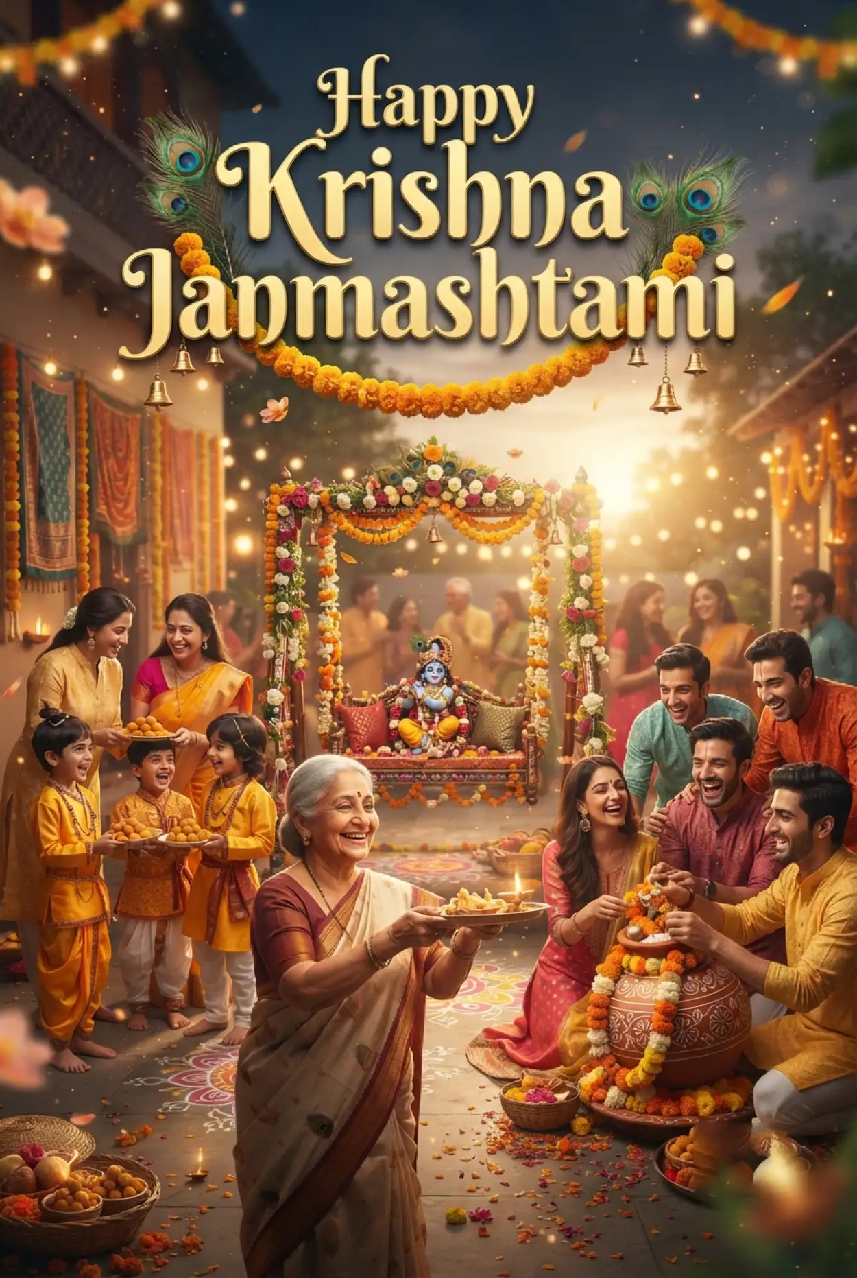 Free Download Latest Happy Krishna Janmashtami Greetings - High Quality Happy Krishna Janmashtami Greetings Image